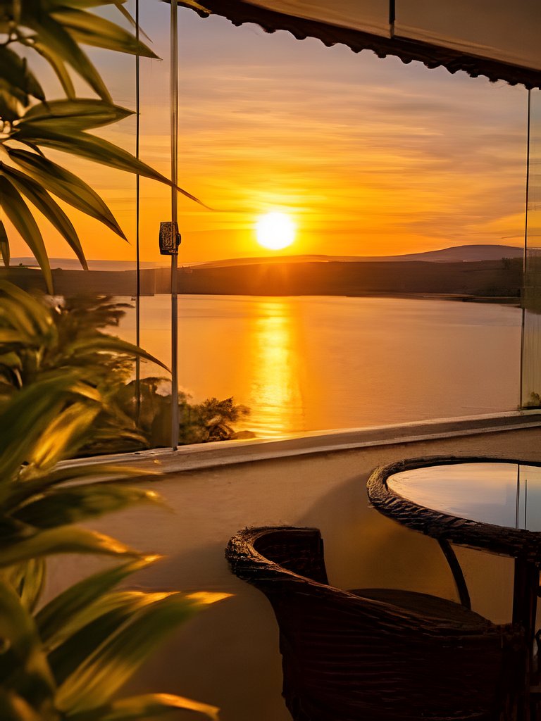 Flat Vista Lago•Nascer do Sol & Piscinas Incríveis