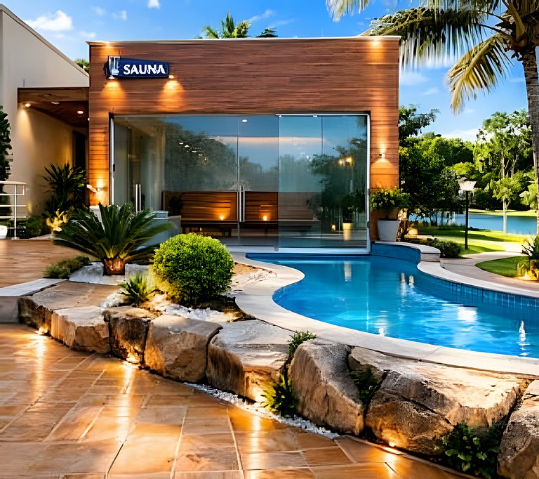 Laguna Flats: Vista Lago & Resort Incrível